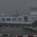 Festgefahrenes Tankmotorschiff